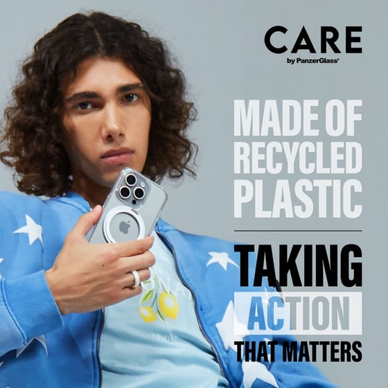 Θήκη Apple iPhone 16 Pro - PanzerGlass MagSafe Kickstand Case - Transparent with Black Stand image 9