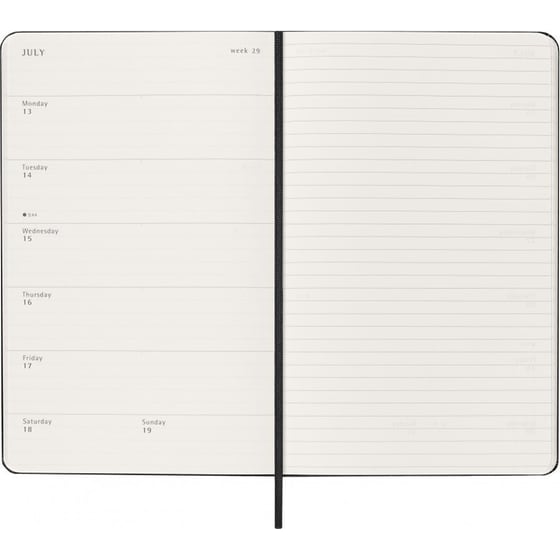 Ημερολόγιο Εβδομαδιαίο Moleskine 2026 12Μ Large Black Hard image 4