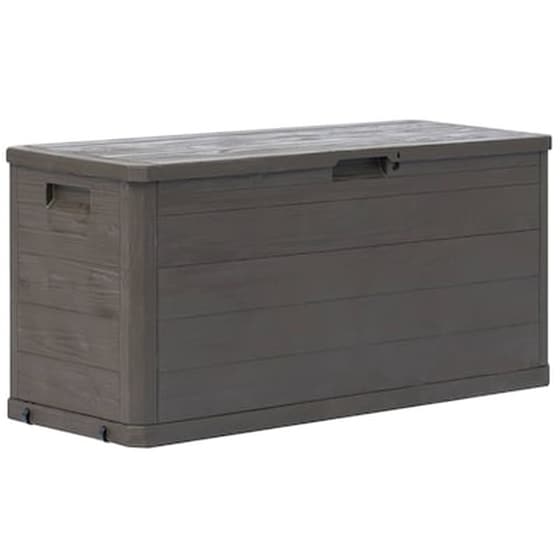 Μπαούλο Αποθήκευσης Κήπου VidaXL Πλαστικό 280 lt 117x45x56 cm - Καφέ image 0