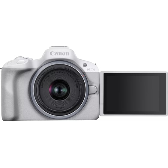 Φωτογραφική Μηχανή Mirrorless Canon EOS R50 & Φακός Canon RF-S 18-45mm f4.5-6.3 IS STM - Λευκό image 2