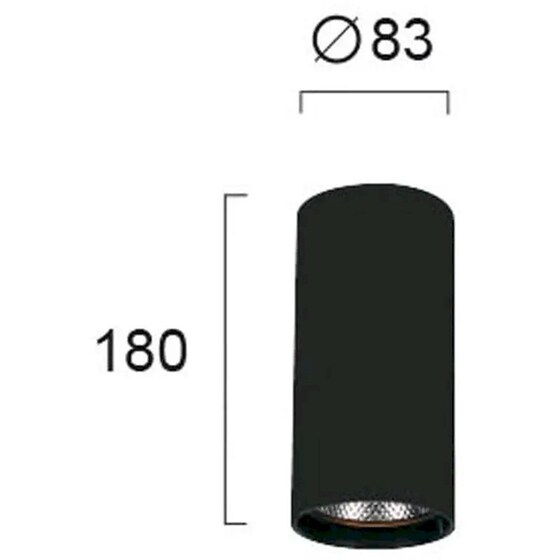 Σποτ Μονόφωτο Viokef Nestor 4214401 από Αλουμίνιο - Μαύρο image 1