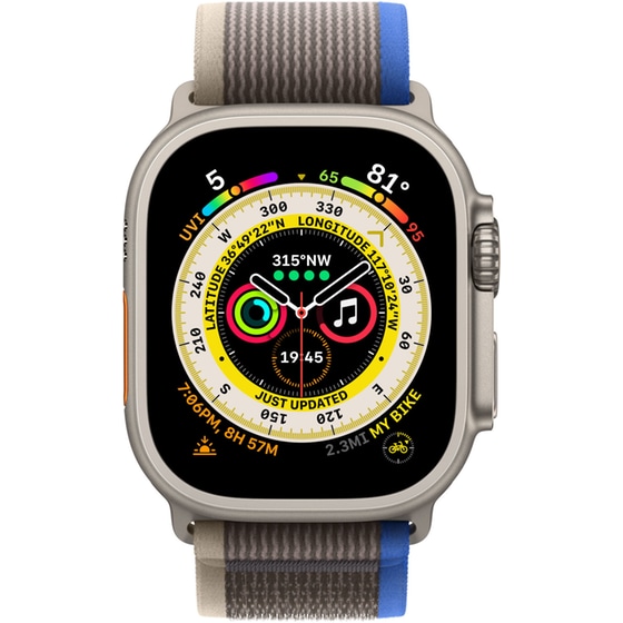 Apple Watch Ultra Titanium 49mm GPS + Cellular - Blue/Gray Trail Loop S/M image 1