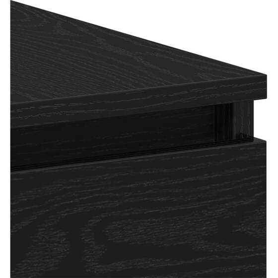 Γραφείο VidaXL από Επεξεργασμένο Ξύλο 140x50x76 cm - Μαύρη Οξιά image 5