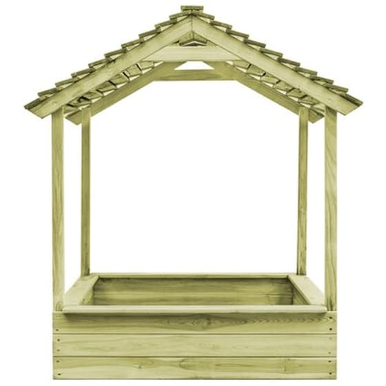 Σπιτάκι Εξωτερικού Χώρου vidaXL 128 x 120 x 145 εκ. από Ξύλο Πεύκου image 3