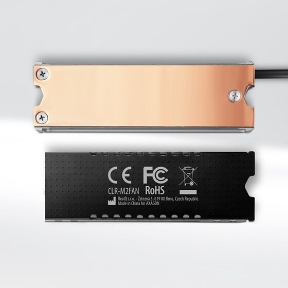 AXAGON CLR-M2FAN Ενεργή Ψύκτρα M.2 SSD με Ανεμιστήρα image 4