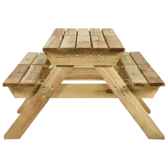 Τραπέζι Εξωτερικού Χώρου VidaXL Aπό Ξύλο 220x122x72 cm - Καφέ image 2