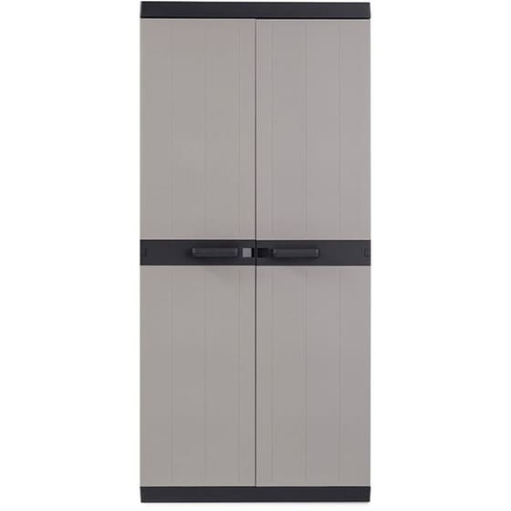 Ντουλάπα Toomax Δίφυλλη Πλαστική 89x54x190 cm - Γκρι image 0