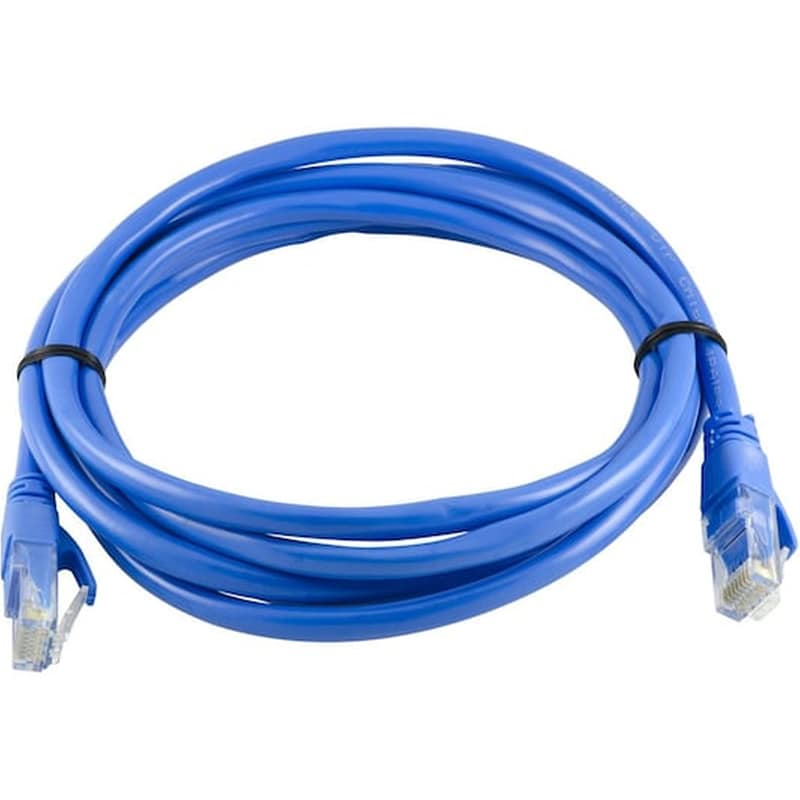 E-DAMIANAKIS Καλώδιο Δικτύου 10m Utp Patch Cord Cat.6 200200400 Oem Μπλε