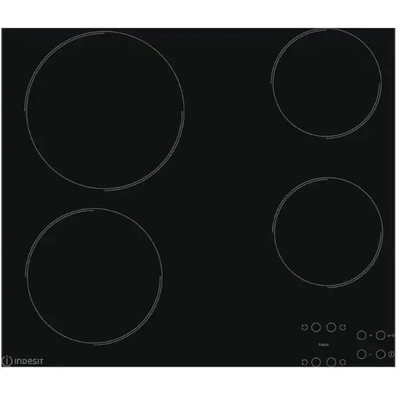 INDESIT AAR 160 C 58 cm Μαύρo Εστία Κεραμική Αυτόνομη image 0