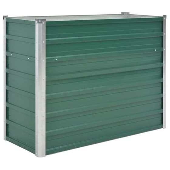 Vidaxl Ζαρντινιέρα Υπερυψωμένη Πράσινη 100x40x77 Εκ. Γαλβαν. Χάλυβας image 3