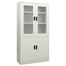 Ντουλάπα Γραφείου VidaXL από Ατσάλι 90x40x180 cm - Ανοιχτό Γκρι
