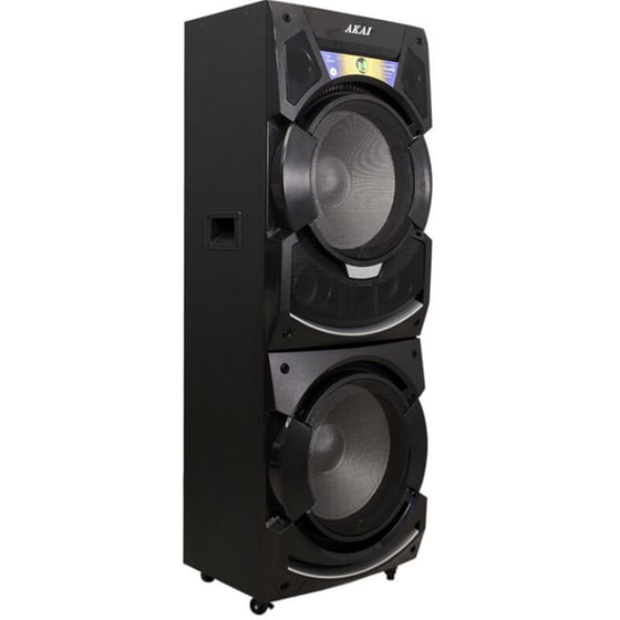 Party Speaker Akai DJ-S5H 400W Karaoke Με Μίκτη και Ασύρματo Μικρόφωνo - Μαύρο image 1