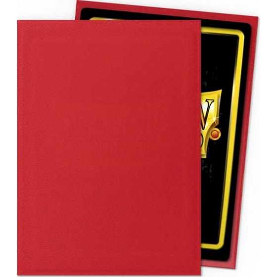 Dragon Shield Standard Size Matte Sleeves (100 Sleeves) Crimson image 2