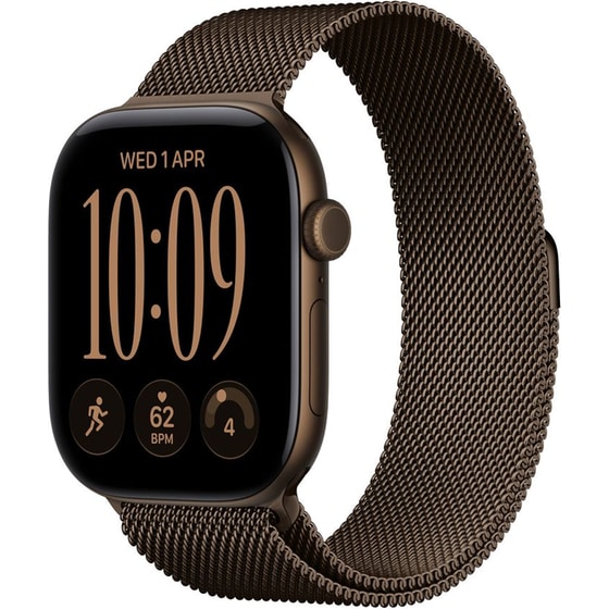 Apple Watch Series 12 GPS + Cellular 46mm Dark Bronze Aluminium Case with Dark Bronze Milanese Loop - M/L image 0