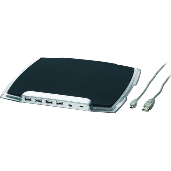 Gembird USB 2.0 HUB Mouse Pad 270mm Μαύρο image 0