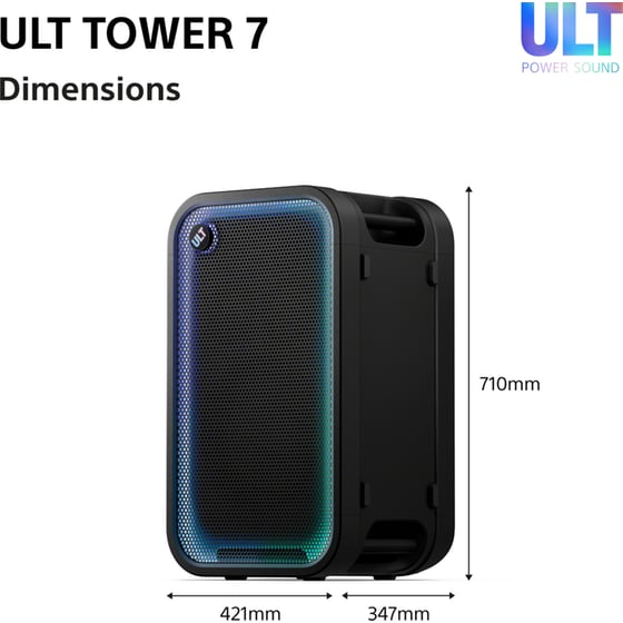 Party Speaker Sony ULT Tower 7 420W - Black image 12