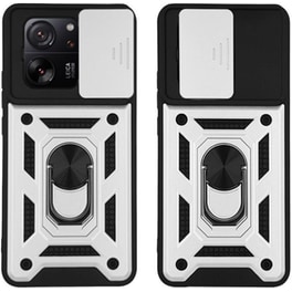 Θήκη Xiaomi Xiaomi 13T Pro - Sonique Ring Armor Campro - Ασημί