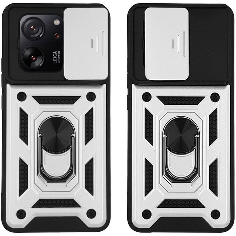 SONIQUE Θήκη Xiaomi Xiaomi 13T Pro - Sonique Ring Armor Campro - Ασημί