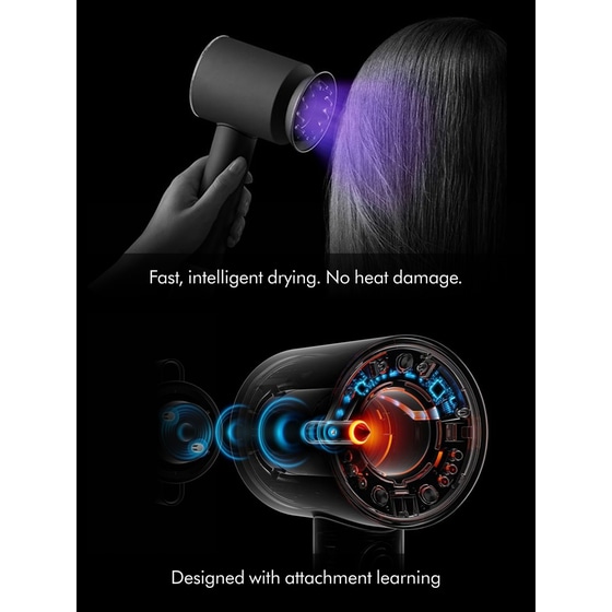DYSON HD16 Supersonic Nural Straight+Wavy  Σεσουάρ Μαλλιών 1600 W Red Velvet/Gold image 8