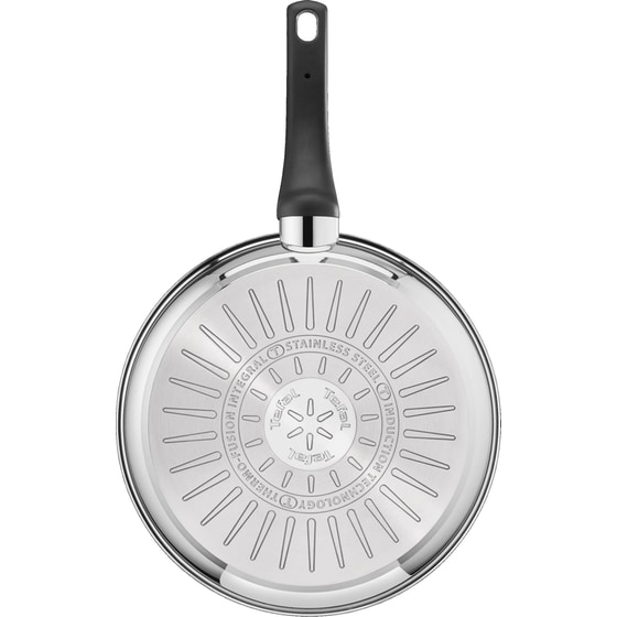 Αντικολλητικό Τηγάνι TEFAL EMOTION από Ατσάλι 24 cm Inox image 3
