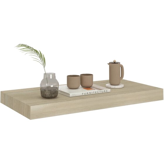 Ράφια VidaXL από MDF Σετ 2 Τμχ 23x3.8cm - Μπεζ image 6