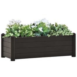 Vidaxl Ζαρντινιέρα Υπερυψωμένη Ανθρακί 100x43x35 Εκ. Πολυπροπυλένιο