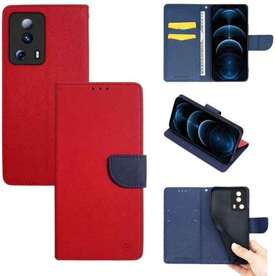 Θήκη Xiaomi Xiaomi 13 Lite - Sonique Trend Wallet - Κόκκινο image 0