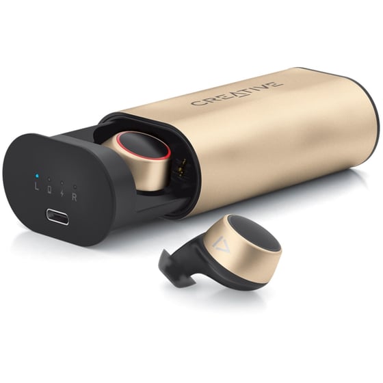 Bluetooth Handsfree Creative Outlier SXFI με Ασύρματη Θήκη - Χρυσό image 1