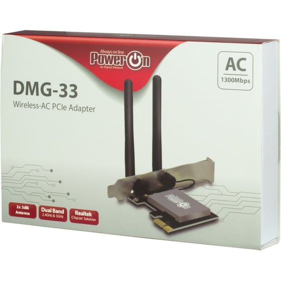 Intertech DMG-33 Κάρτα Δικτύου Ασύρματη Σύνδεση 1300Mbps image 2