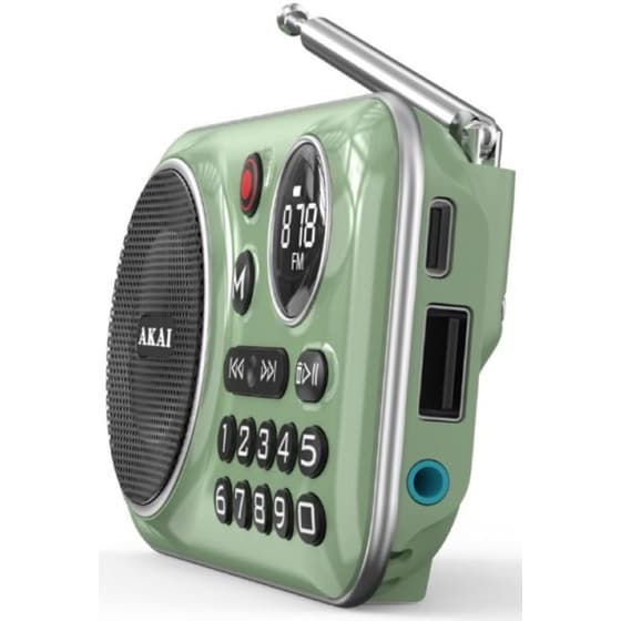 Φορητό Ραδιόφωνο Akai APR-500 - Πράσινο image 3