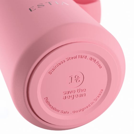 Ποτήρι Θερμός Estia Save The Aegean Pulse Rose 360ml image 2