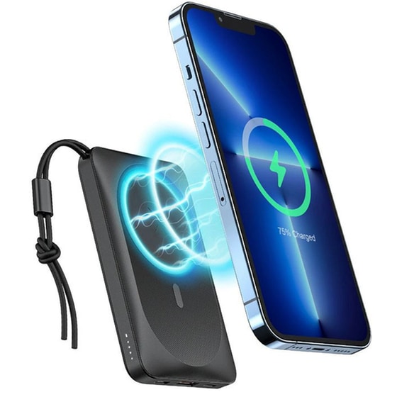 Powerbank Veger MagOn 10.000mAh - Μαύρο image 1