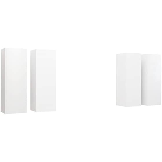 Έπιπλα Τηλεόρασης VidaXL Μοριοσανίδα 4 Τμχ 30.5x30x90cm - Λευκό image 0