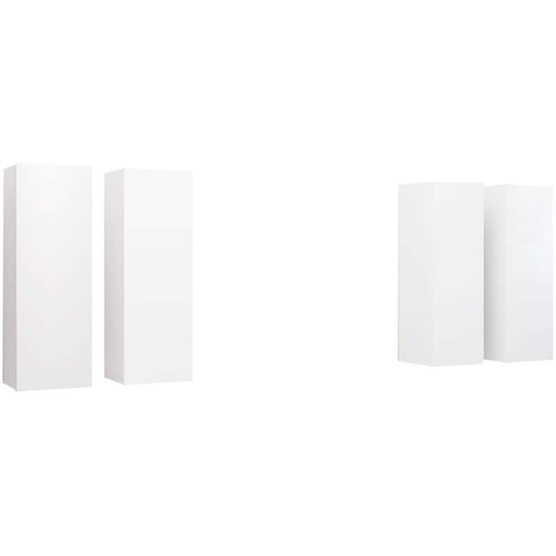 Έπιπλα Τηλεόρασης VidaXL Μοριοσανίδα 4 Τμχ 30.5x30x90cm - Λευκό