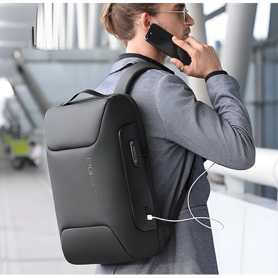 Τσάντα Laptop Bange 7216 15.6" Αδιάβροχη - Μαύρο image 6