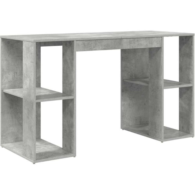 Γραφείο VidaXL από Επεξεργασμένο Ξύλο 130x50,5x75 cm - Γκρι Σκυροδέματος
