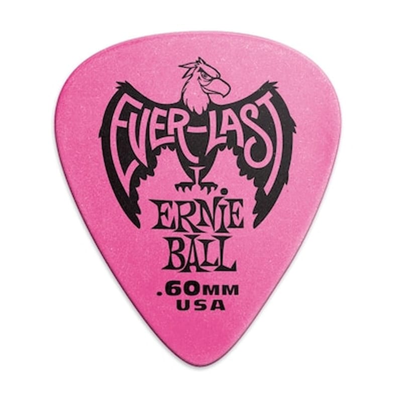 ERNIE BALL Ernie Ball 9179 Everlast 0.60mm Pink Πέννα (1 Τεμάχιο)