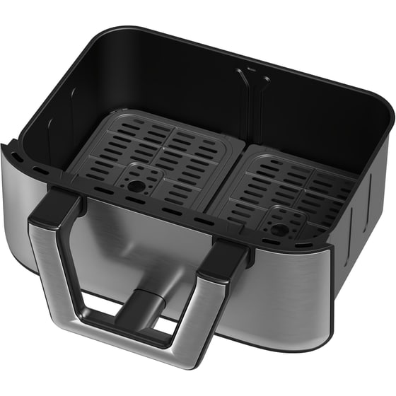 IQ AF-005 2850 W με Διπλό Αποσπώμενο Κάδο 9 L Ασημί Φριτέζα Αέρος image 2