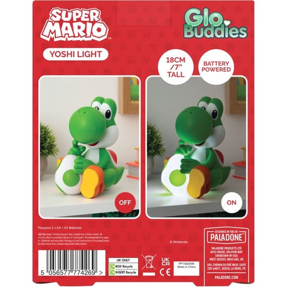Φωτιστικό Paladone GloBuddies: Super Mario - Yoshi image 5