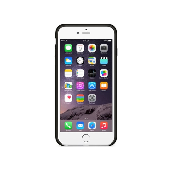 Θήκη iPhone 6/6S Plus - Apple Leather Case MGQX2ZM/A Μαύρο image 1