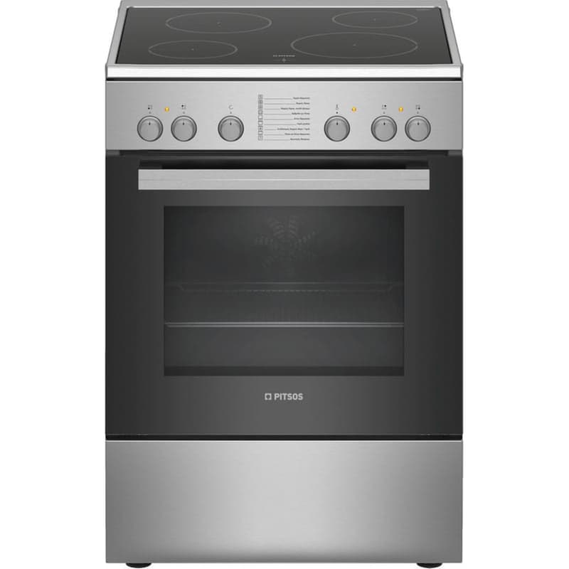 PITSOS PITSOS PHC009150 66 Lt Inox Ηλεκτρική Κουζίνα Κεραμική