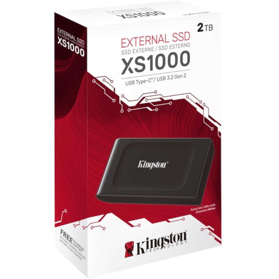 Kingston XS1000 USB 3.2 SSD 2TB 1.8" - Μαύρο image 2