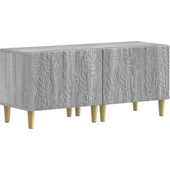 Έπιπλο Τηλεόρασης VidaXL DELFT με LED 3 τμχ 198 x 35 x 43 cm - Γκρι Sonoma image 3
