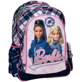Τσάντα Πλάτης Δημοτικού Gim Barbie Varsity