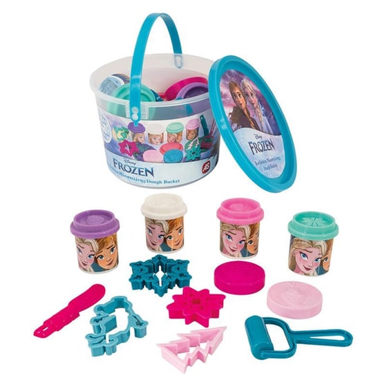 AS Company Πλαστελίνη Disney Frozen Κουβαδάκι Με 4 Βαζάκια Και 8 Εργαλεία image 2
