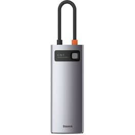 Docking Station Baseus Metal Gleam Series Usb-c Docking Station Με Hdmi 4k Pd Ethernet Ασημί