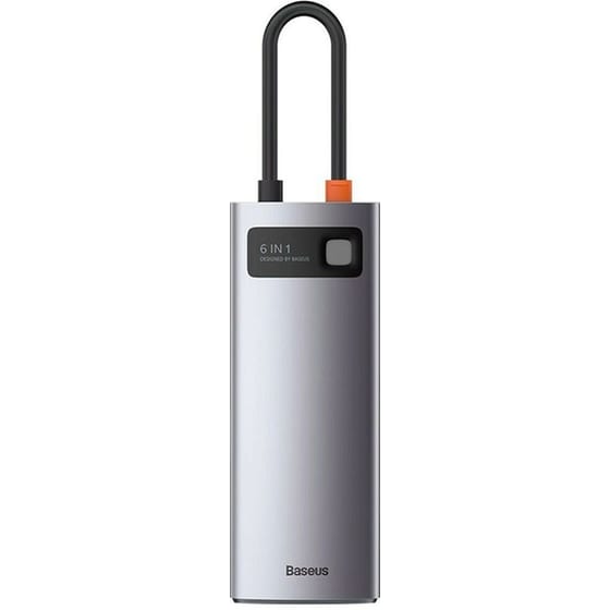 Docking Station Baseus Metal Gleam Series Usb-c Docking Station Με Hdmi 4k Pd Ethernet Ασημί image 0