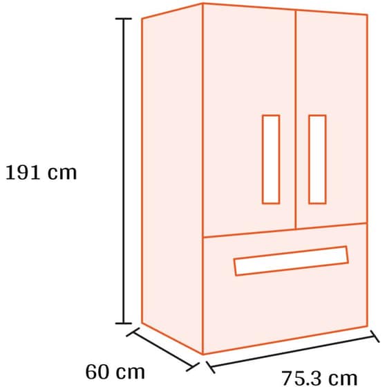 MIDEA MDRF600BIE70 Total No Frost 435 Lt Ανθρακί Ψυγείο Ντουλάπα image 1