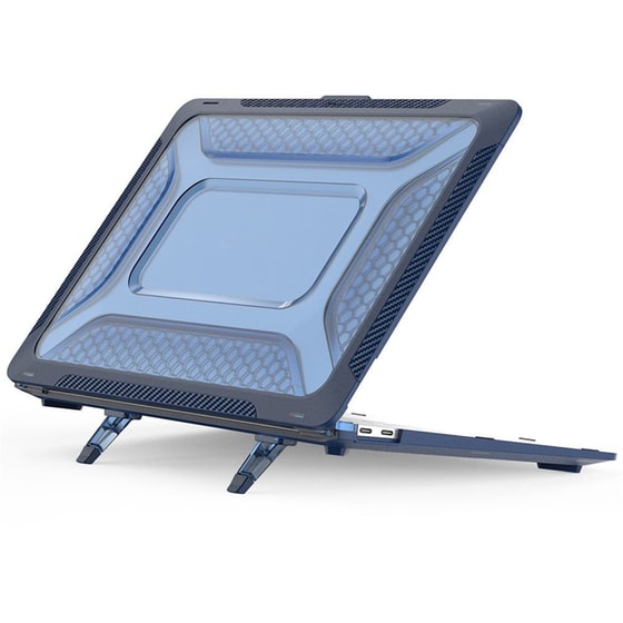 Τσάντα Laptop Sonique Icy Guardian με Βάση Στήριξης για Apple MacBook Air 13" (2018/2020) - Μπλε image 0