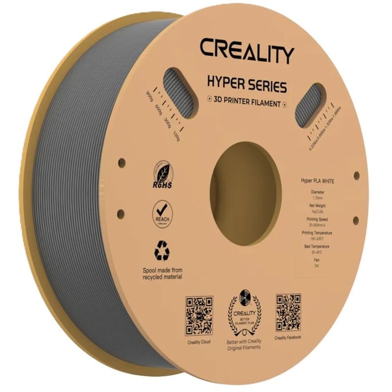 CREALITY Νήμα 3D Εκτυπωτή HYPER PLA 1kg 1.75mm - Γκρι